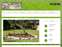 Tablet Screenshot of grizzlylandscapes.com